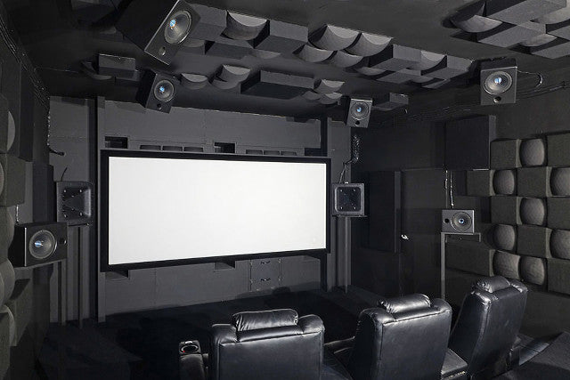 Home theater acoustic treatment design: reference class style
